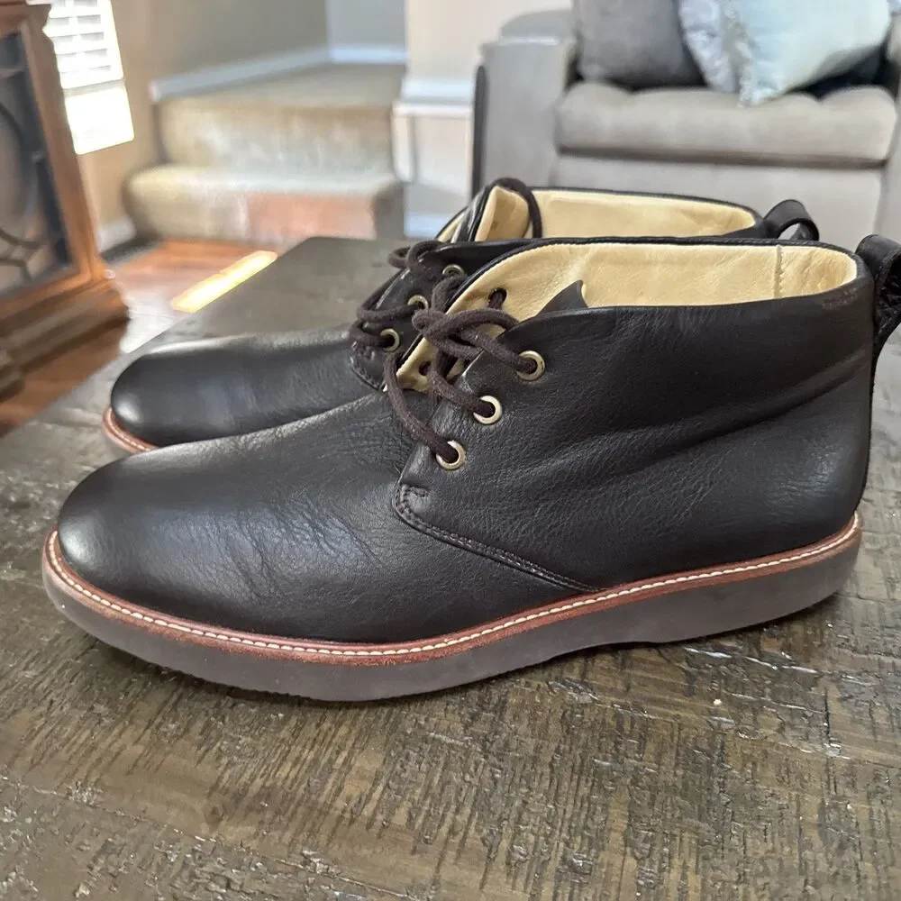 Samuel Hubbard Re-Boot Chukka Boots Mens 11 M  Brown Leather Comfort Vibram